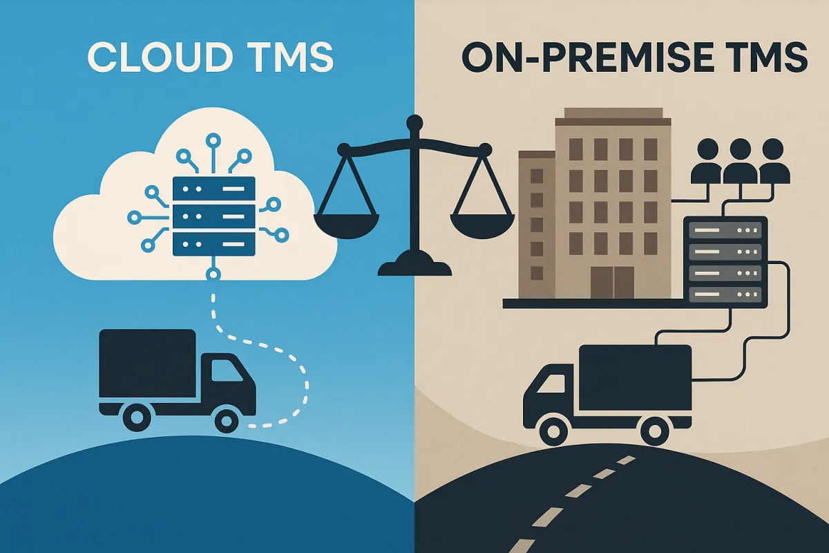 Cloud vs. On-Premise TMS: Kostenvergleich und Entscheidungshilfe für deutsche Unternehmen 2025