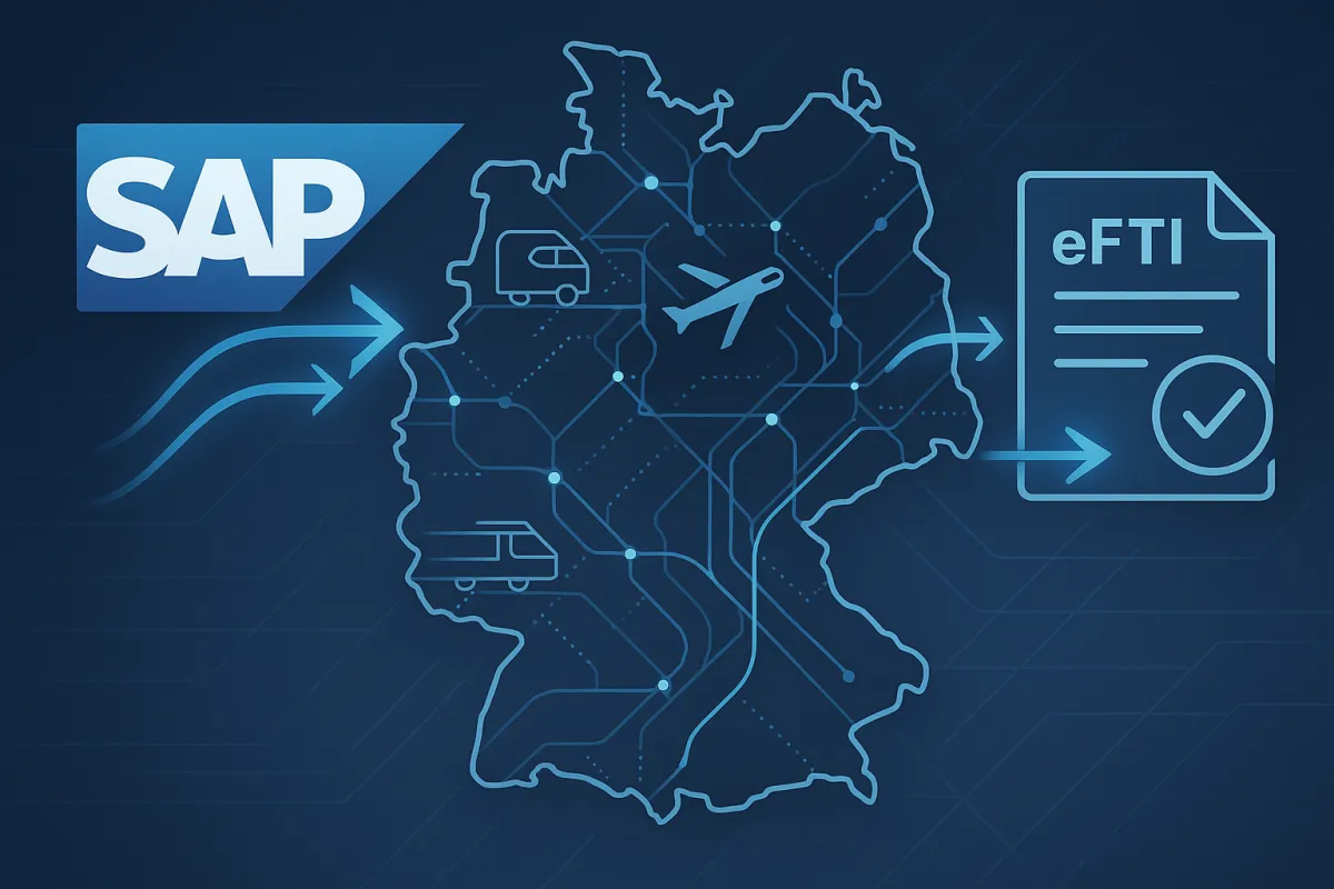 TMS-SAP Integration für multimodalen Transport: Wie deutsche Unternehmen sich jetzt auf eFTI 2027 vorbereiten