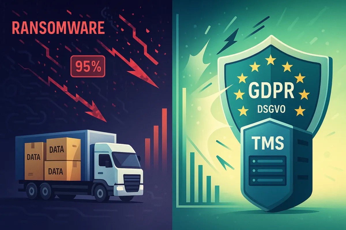 TMS-Datensicherheit in Deutschland: Warum 95% der Logistikunternehmen unzureichend gegen Ransomware geschützt sind