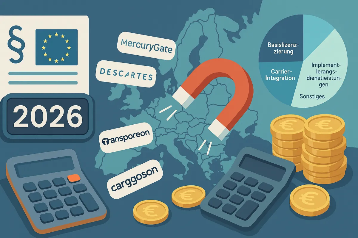 TMS-Kostenoptimierung trotz eFTI-Zeitdruck: Wie deutsche Unternehmen 2026 Verhandlungsmacht nutzen und versteckte Implementierungskosten von €200.000+ vermeiden