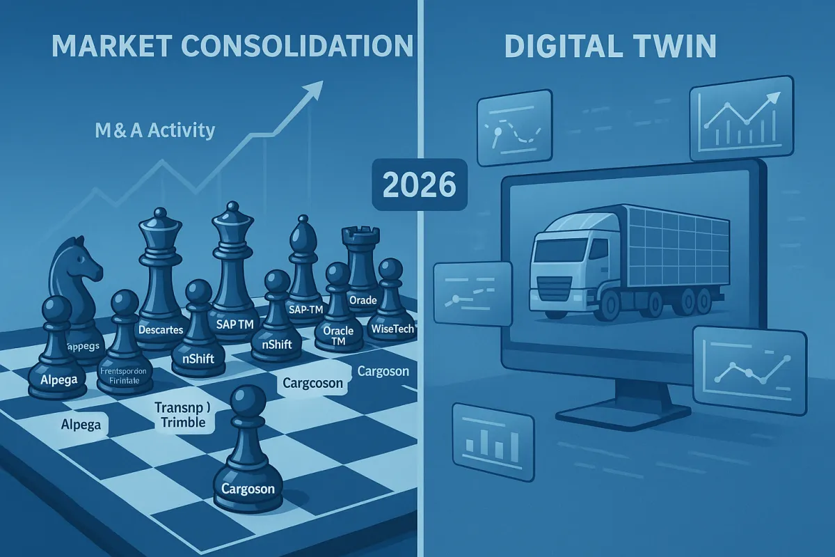 TMS-Anbieterauswahl 2026: Wie deutsche Unternehmen von der Marktkonsolidierung profitieren und Digital Twins für CSRD-konforme Nachhaltigkeitsberichte strategisch nutzen
