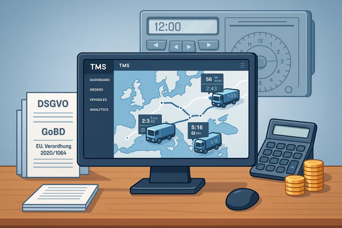 TMS-Anbieter richtig bewerten für G2V2-Tachographen: Wie deutsche Unternehmen ab Juli 2026 Compliance-Integration meistern und versteckte Kosten von €50.000+ vermeiden