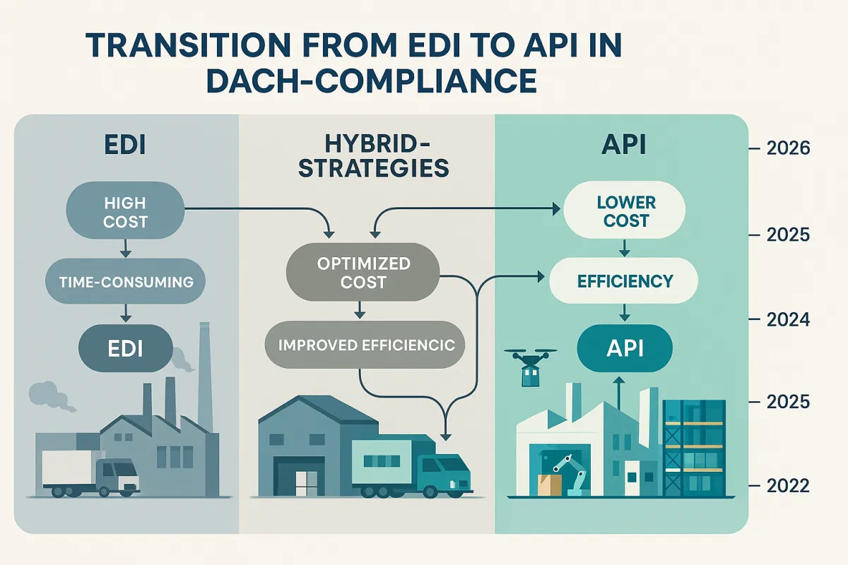 EDI zu API Migration im TMS: Wie deutsche Unternehmen 2026 Integrationskosten von €200.000+ durch smarte Hybrid-Strategien optimieren und gleichzeitig DACH-Compliance sicherstellen