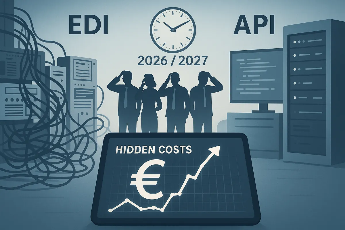 EDI zu API Migration im TMS kostet mehr als geplant: Wie deutsche Unternehmen 2026 versteckte Integrationskusten von €200.000+ durch strategische Migrationspläne vermeiden