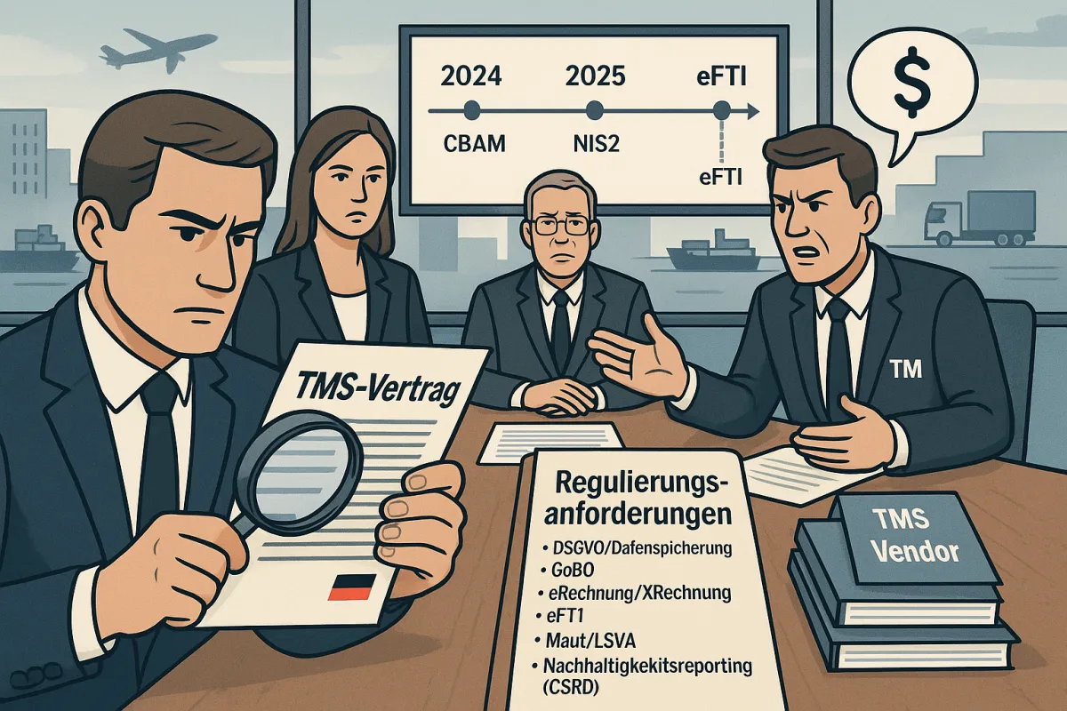 TMS-Verhandlungsfenster Deutschland schließt sich: Wie Unternehmen vor der Vendor-Konsolidierungswelle compliance-sichere Verträge mit Kostendeckelung aushandeln
