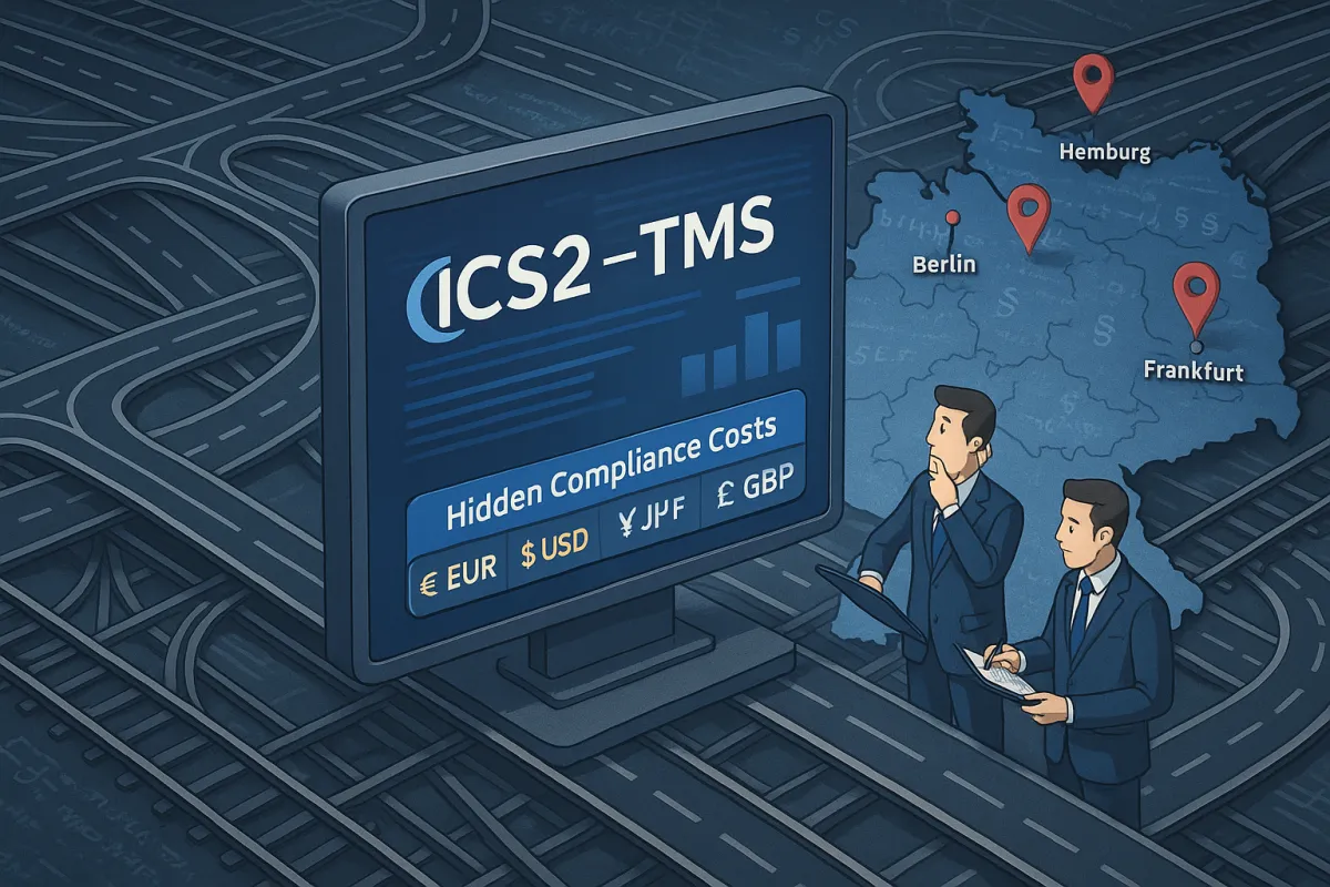 ICS2-TMS Integration kostet mehr als geplant: Wie deutsche Unternehmen 2026 versteckte Compliance-Kosten von €50.000+ durch strategische Systemauswahl vermeiden