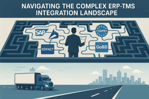 TMS-ERP Integration meistern: Wie deutsche Unternehmen SAP, Dynamics und EDIFACT-Systeme erfolgreich verbinden und Implementierungskosten von €100.000+ vermeiden