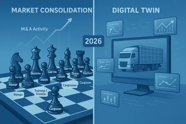 TMS-Anbieterauswahl 2026: Wie deutsche Unternehmen von der Marktkonsolidierung profitieren und Digital Twins für CSRD-konforme Nachhaltigkeitsberichte strategisch nutzen