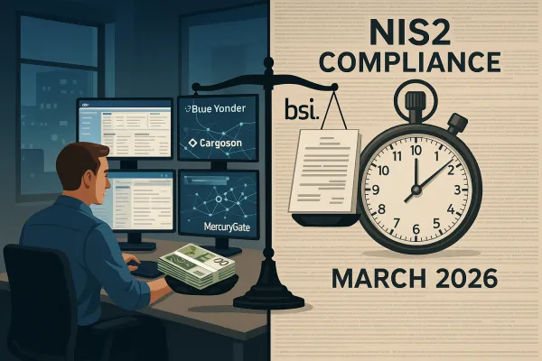 NIS2-Cybersicherheit als TMS-Verhandlungswaffe: Wie deutsche Transportlogistiker bis März 2026 BSI-Compliance in Kostenvorteile von €200.000+ umwandeln und dabei vendor-resistente Verträge aushandeln